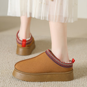 Faux Fur Center-Seam Slippers-Teresa's Fashionista LLC