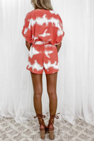 Tie-Dye Round Neck Top and Shorts Set-Teresa's Fashionista LLC