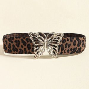 Butterfly Alloy Buckle Elastic Belt-Teresa's Fashionista LLC