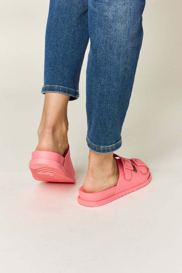 Legend Double Buckle Open Toe Sandals-Teresa's Fashionista LLC