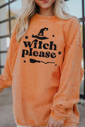 WITCH PLEASE Graphic Dropped Shoulder Sweatshirt - Teresa's Fashionista LLC