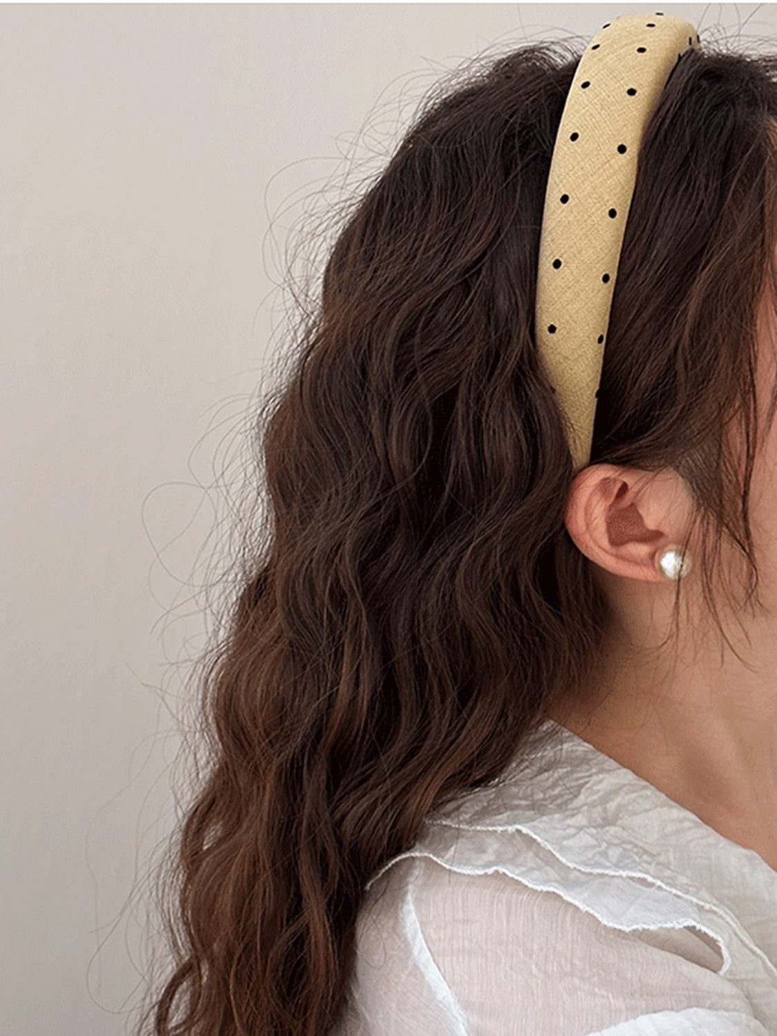 Polka Dot Polyester Wide Headband - Teresa's Fashionista LLC
