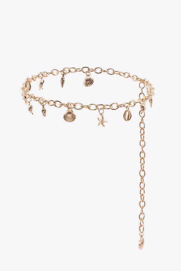 Ocean Element Charm Chain Belt-Teresa's Fashionista LLC