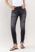 Lovervet Raw Hem Cropped Skinny Jeans - Teresa's Fashionista LLC