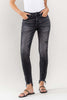 Lovervet Raw Hem Cropped Skinny Jeans - Teresa's Fashionista LLC