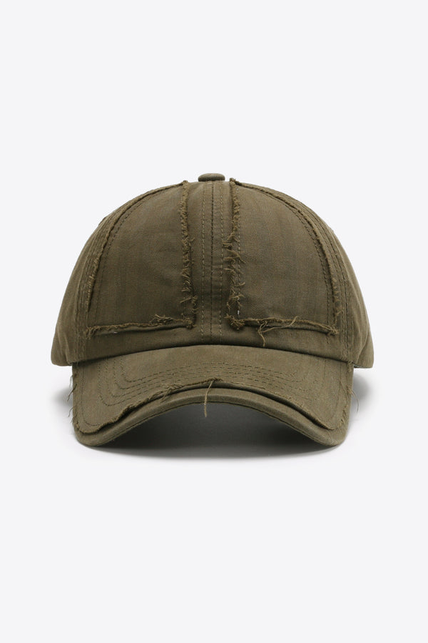 Distressed Adjustable Baseball Cap-Teresa's Fashionista LLC
