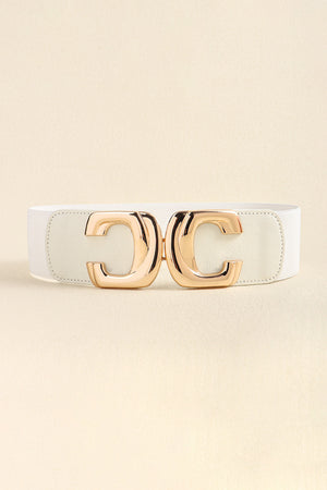 Zinc Alloy Buckle Elastic Wide Belt-Teresa's Fashionista LLC