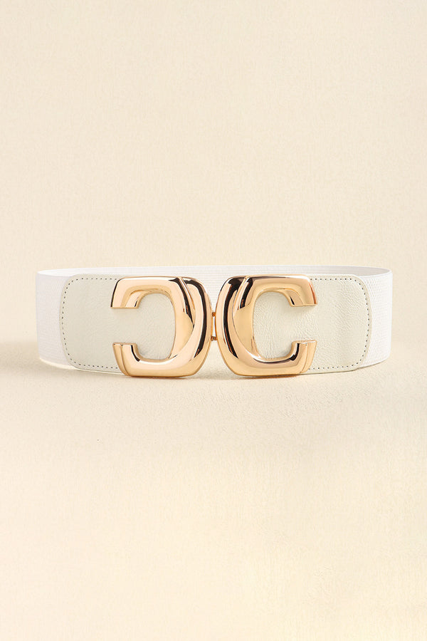 Zinc Alloy Buckle Elastic Wide Belt-Teresa's Fashionista LLC