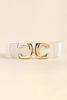 Zinc Alloy Buckle Elastic Wide Belt-Teresa's Fashionista LLC