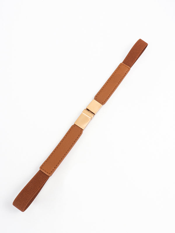 PU Elastic Skinny Belt-Teresa's Fashionista LLC