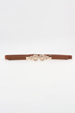 Zinc Alloy Buckle PU Leather Belt-Teresa's Fashionista LLC