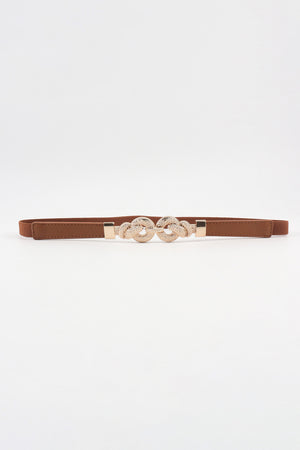 Zinc Alloy Buckle PU Leather Belt-Teresa's Fashionista LLC