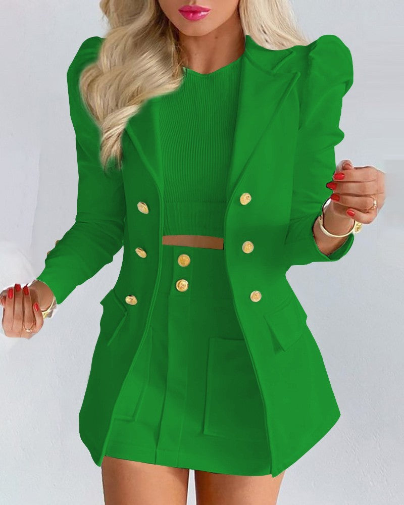 Fashion Solid Color Casual Suits Women's - Teresa's Fashionista LLC