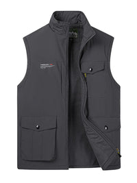 Men's Plus Size Zip Up Vest