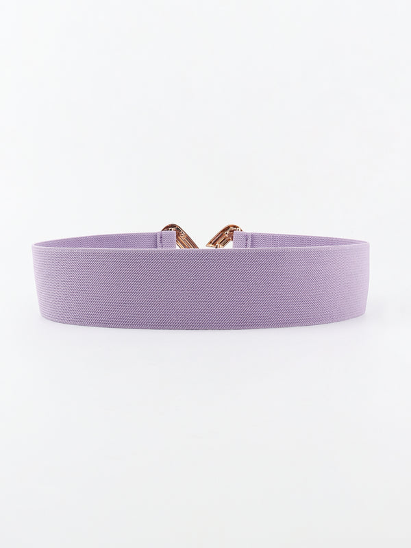 Geometric Buckle Elastic Wide Belt-Teresa's Fashionista LLC