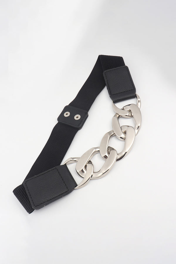 Chain Detail Elastic Belt-Teresa's Fashionista LLC