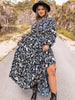 Plus Size Long Sleeve Maxi Dress-Teresa's Fashionista LLC