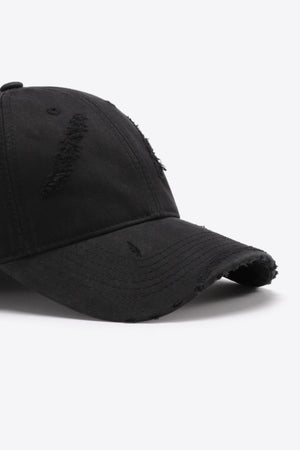 Distressed Adjustable Baseball Cap-Teresa's Fashionista LLC