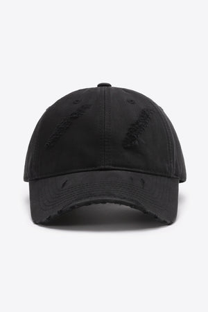 Distressed Adjustable Baseball Cap-Teresa's Fashionista LLC