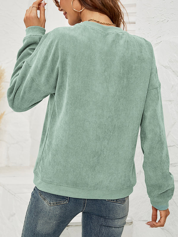Skull Graphic Dropped Shoulder Sweatshirt - Teresa's Fashionista LLC