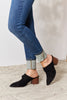 East Lion Corp Pointed-Toe Braided Trim Mules-Teresa's Fashionista LLC