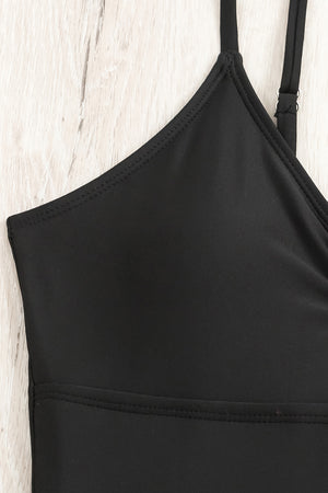 Cutout Spaghetti Strap One-Piece Swimwear-Teresa's Fashionista LLC