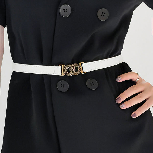 Alloy Buckle PU Belt-Teresa's Fashionista LLC
