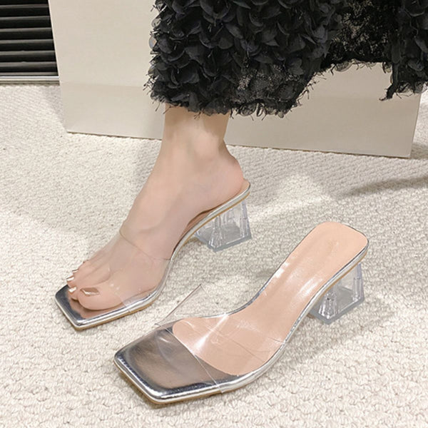 Open Toe Block Heel Sandals-Teresa's Fashionista LLC