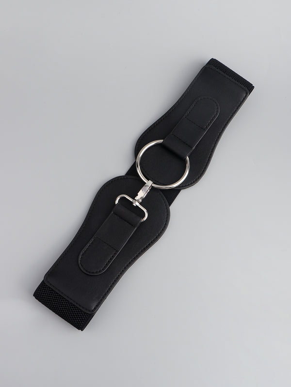 PU Elastic Wide Belt-Teresa's Fashionista LLC