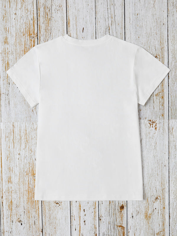 MAMA Round Neck Short Sleeve T-Shirt-Teresa's Fashionista LLC