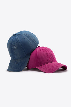 Distressed Adjustable Baseball Cap-Teresa's Fashionista LLC