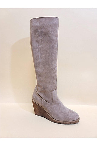 NAVAEH-WEDGES KNEE HIGH BOOTS-Teresa&#39;s Fashionista LLC
