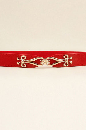 Alloy Buckle Elastic Belt-Teresa's Fashionista LLC