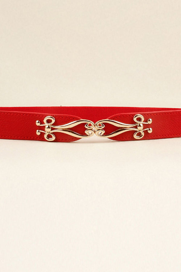 Alloy Buckle Elastic Belt-Teresa's Fashionista LLC