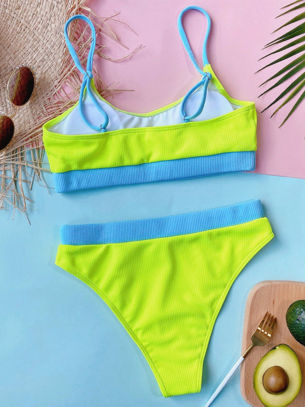 Scoop Neck Spaghetti Strap Two-Piece Swim Set-Teresa's Fashionista LLC
