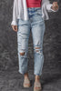 Distressed High Waist Jeans-Teresa's Fashionista LLC