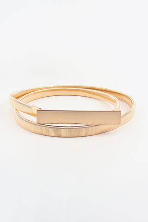 Elastic Iron Skinny Belt-Teresa's Fashionista LLC
