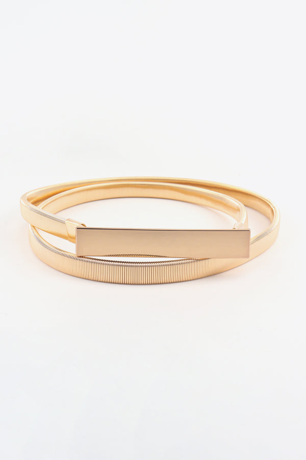 Elastic Iron Skinny Belt-Teresa's Fashionista LLC
