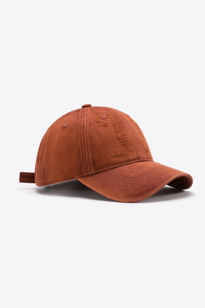 Distressed Adjustable Baseball Cap-Teresa's Fashionista LLC