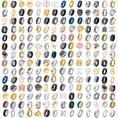 Save 70%! 50 Piece Mystery Ring Pack