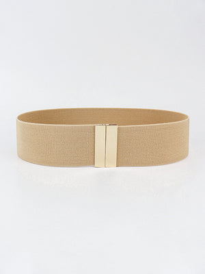 Alloy Buckle Elastic Belt-Teresa's Fashionista LLC