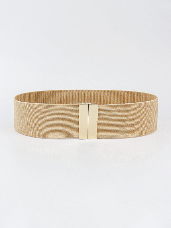 Alloy Buckle Elastic Belt-Teresa's Fashionista LLC