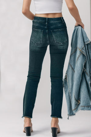 Mid-Rise Waist Skinny Jeans with Pockets-Teresa's Fashionista LLC