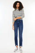 Kancan High Rise Slim Straight Jeans-Teresa's Fashionista LLC
