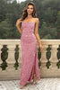 Sequin Backless Split Maxi Dress-Teresa's Fashionista LLC