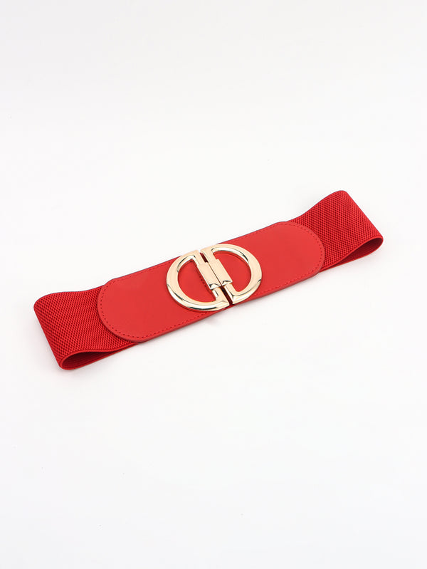D Buckle Elastic Belt-Teresa's Fashionista LLC