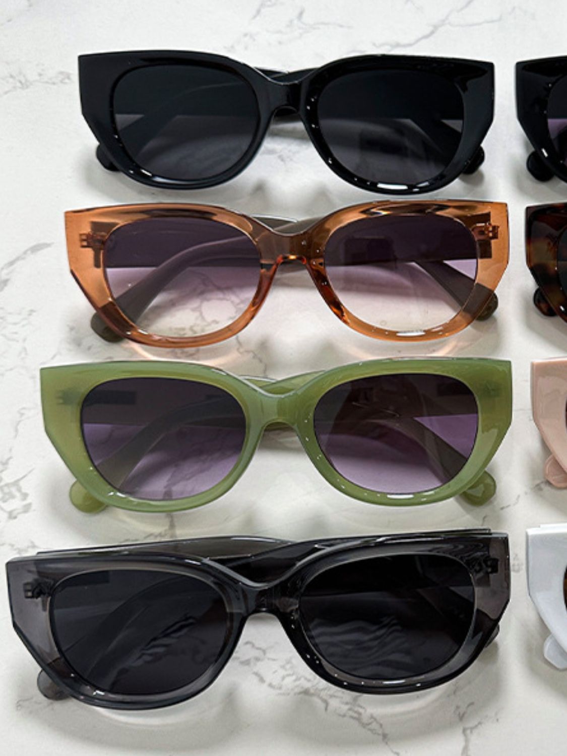 Cat Eye Polycarbonate Frame Sunglasses - Teresa's Fashionista LLC