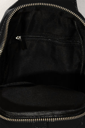 Fame Single Strap Faux Leather Sing Bag - Teresa's Fashionista LLC