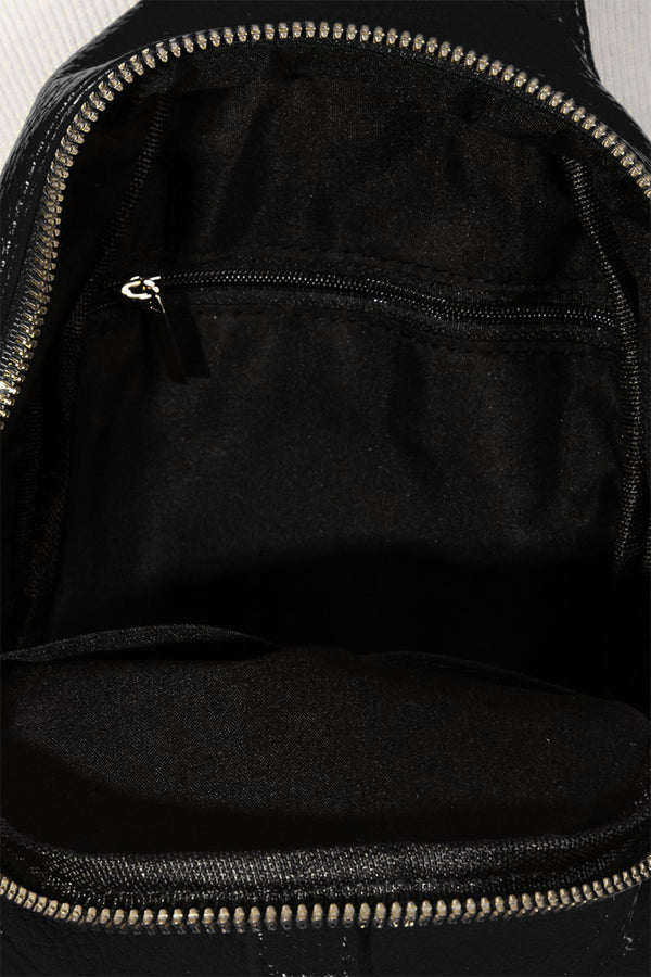 Fame Single Strap Faux Leather Sing Bag - Teresa's Fashionista LLC