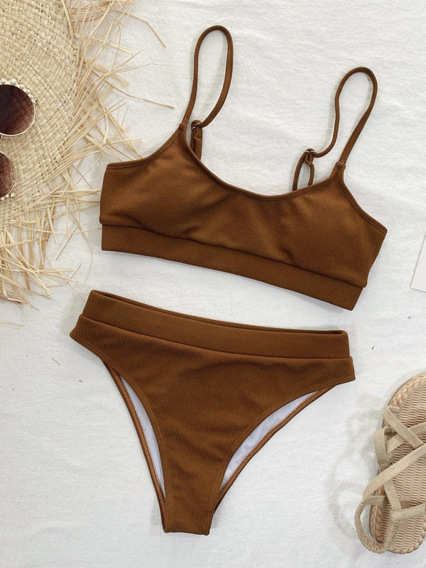 Scoop Neck Spaghetti Strap Two-Piece Swim Set-Teresa's Fashionista LLC